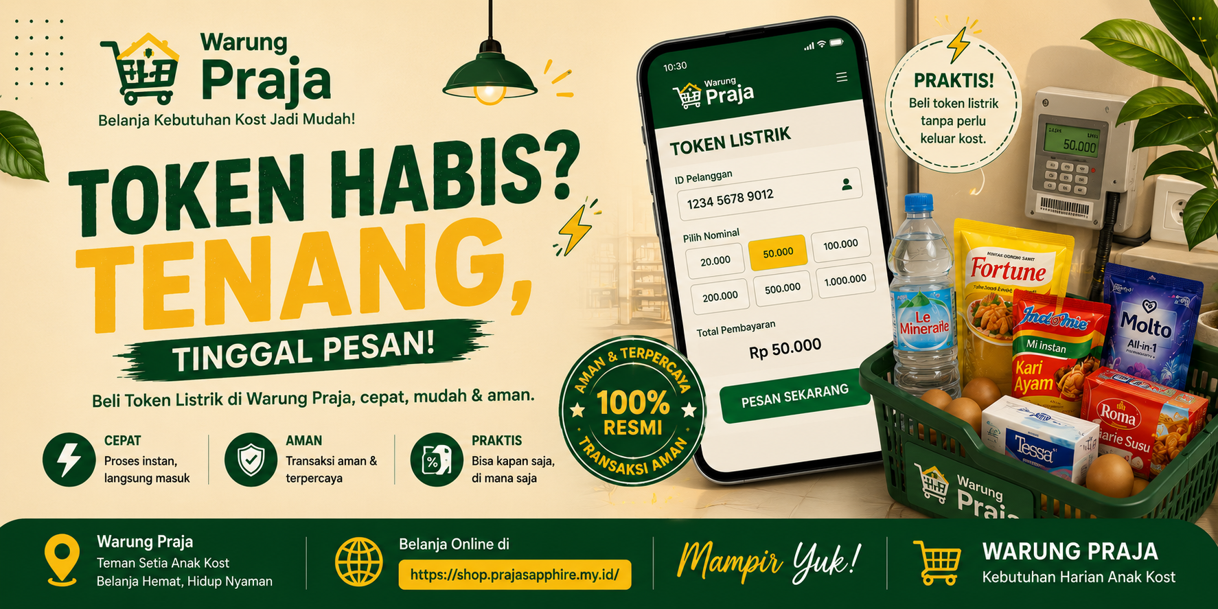 Token Listrik Habis?