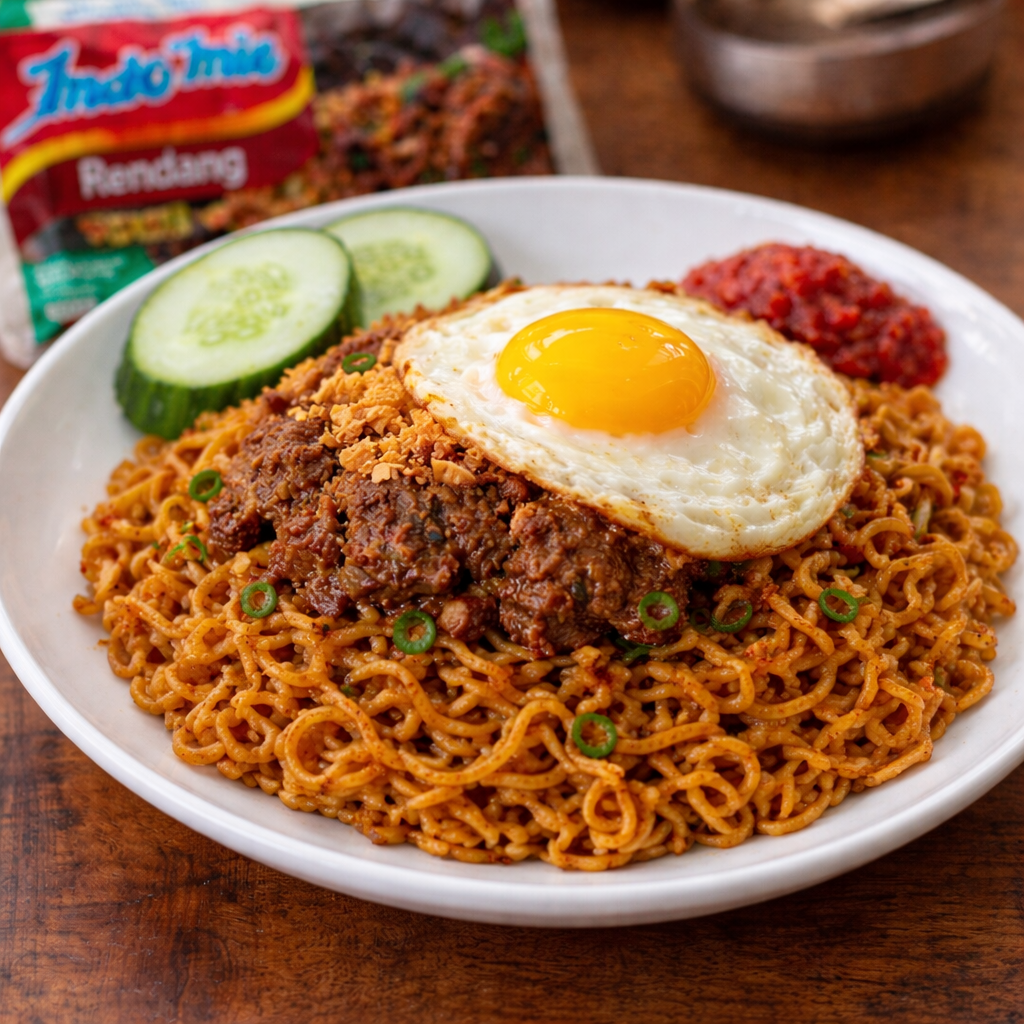 Indomie Goreng Rendang Telur