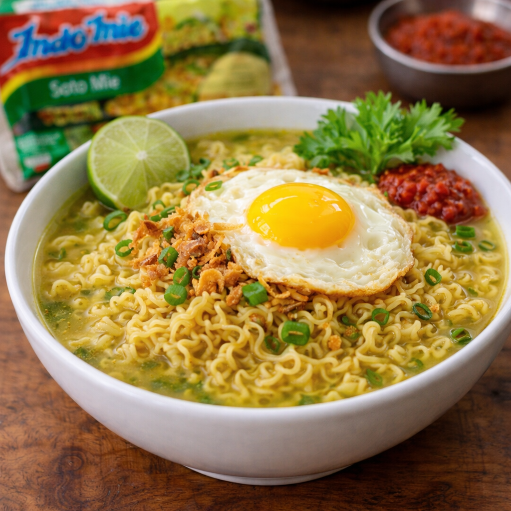 Indomie Soto Kuah Telur