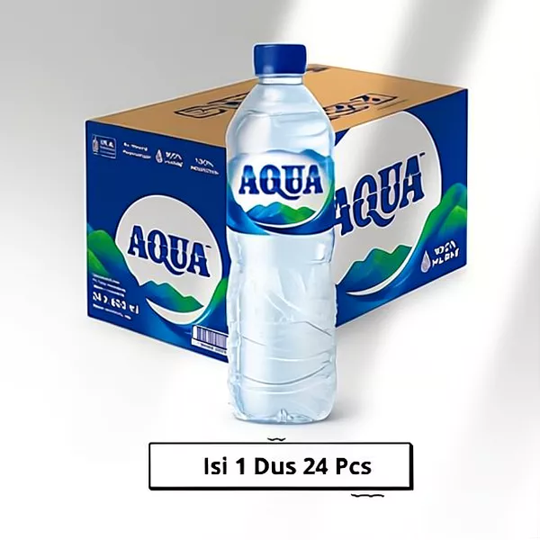 Aqua Air Mineral Botol 600 ml - dus 24 btl