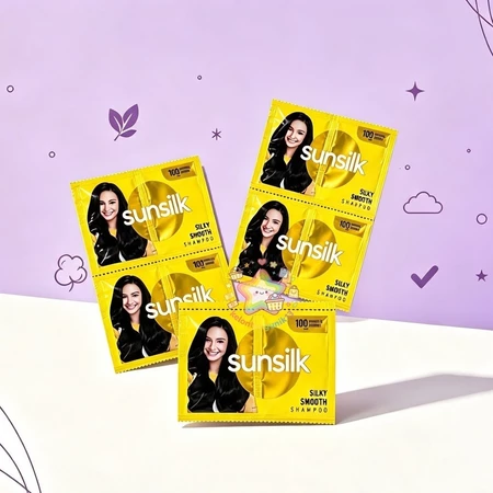Sunsilk Shampoo Sachet Kuning - 1 renceng