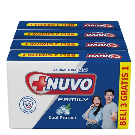 Nuvo Sabun Mandi Batang Biru 4x100gr