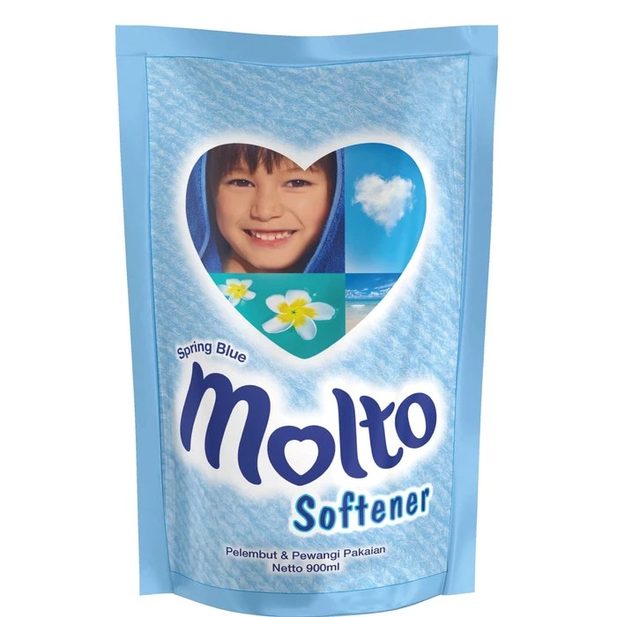 MOLTO SOFTENER PELEMBUT DAN PEWANGI PAKAIAN BLUE 900ML Unilever