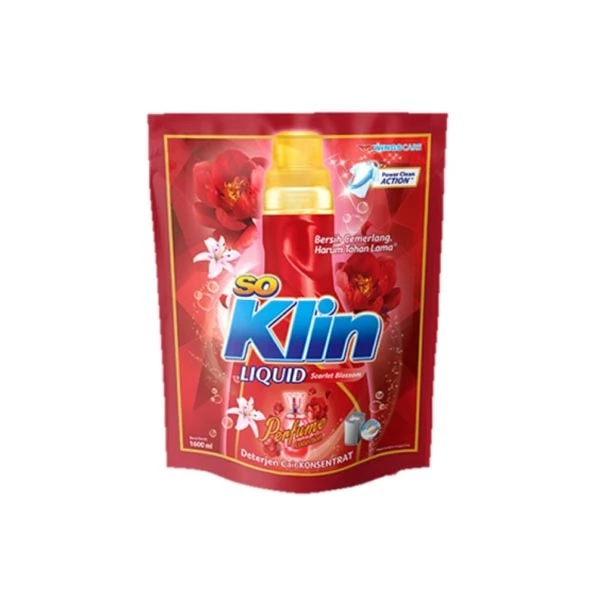 SOKLIN LIQUID DETERJEN PERFUME POUCH 1.6 LITER