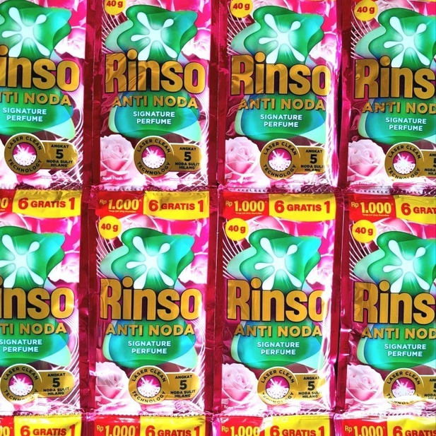 (7 PCS) RINSO CAIR SACHET / 1 RENCENG